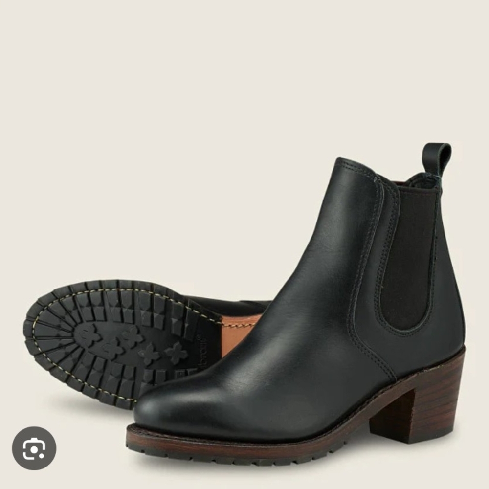 Black Leather Ankle Boots